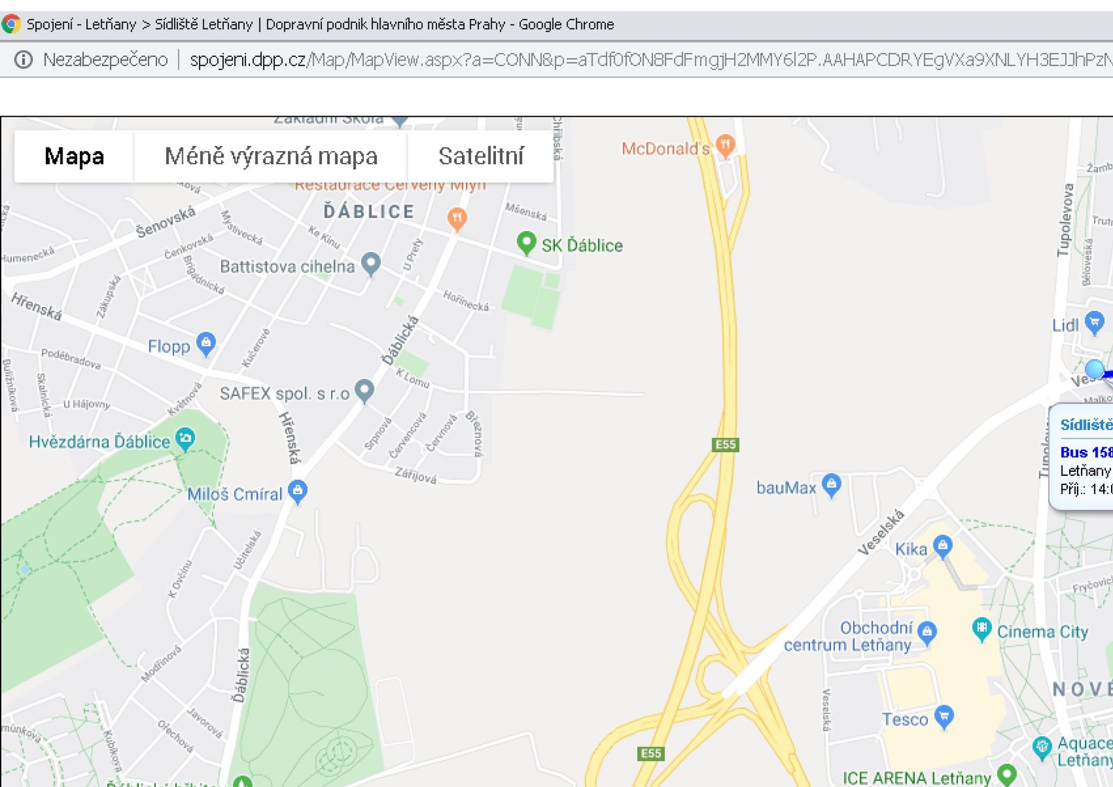 Přejmenování zastávky Krausova na Sídliště Letňany